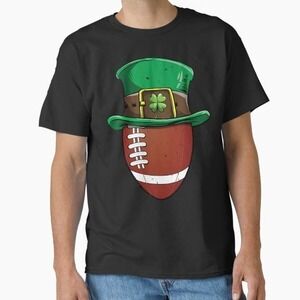 Football St Patricks Day Leprechaun Men Classic T-Shirt